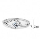 Women's Band Rings DA105 Stainless Steel Ring with AAA Grade CZ