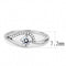 Women's Band Rings DA105 Stainless Steel Ring with AAA Grade CZ