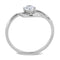 Women's Band Rings DA105 Stainless Steel Ring with AAA Grade CZ