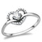 Women's Band Rings DA106 Stainless Steel Ring with AAA Grade CZ