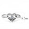 Women's Band Rings DA106 Stainless Steel Ring with AAA Grade CZ