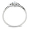 Women's Band Rings DA106 Stainless Steel Ring with AAA Grade CZ