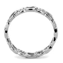 Women's Band Rings DA111 Stainless Steel Ring with AAA Grade CZ