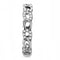 Women's Band Rings DA111 Stainless Steel Ring with AAA Grade CZ