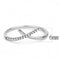 Women's Band Rings DA112 Stainless Steel Ring with AAA Grade CZ