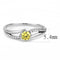 Women's Band Rings DA118 Stainless Steel Ring with AAA Grade CZ