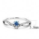 Women's Band Rings DA120 Stainless Steel Ring with AAA Grade CZ