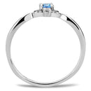 Women's Band Rings DA120 Stainless Steel Ring with AAA Grade CZ