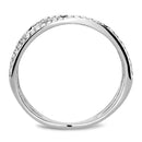 Women's Band Rings DA124 Stainless Steel Ring with AAA Grade CZ