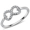 Women's Band Rings DA125 Stainless Steel Ring with AAA Grade CZ