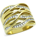 Women's Gold Band Rings TK1699 Two-Tone Gold - Stainless Steel Ring