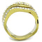 Women's Gold Band Rings TK1700 Gold - Stainless Steel Ring with Crystal