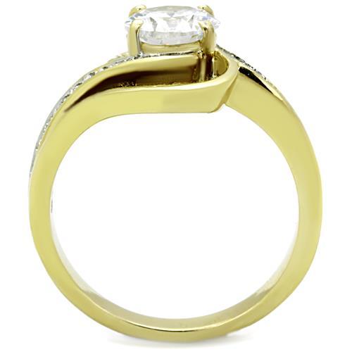 Women's Gold Band Rings TK1701 Two-Tone Gold - Stainless Steel Ring