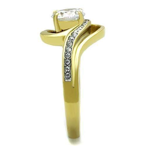 Women's Gold Band Rings TK1701 Two-Tone Gold - Stainless Steel Ring