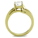 Women's Gold Band Rings TK1702 Two-Tone Gold - Stainless Steel Ring