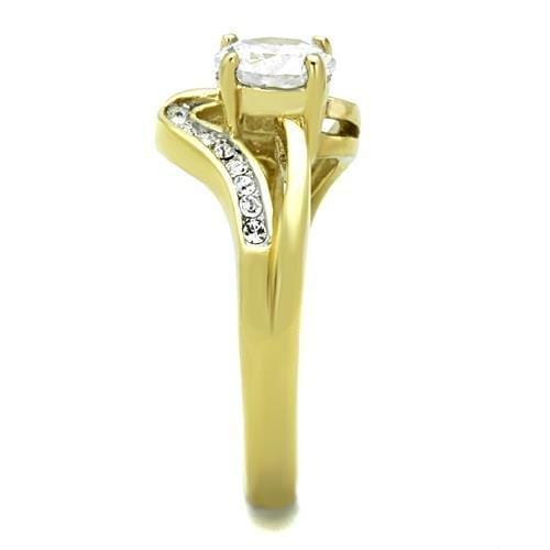 Women's Gold Band Rings TK1702 Two-Tone Gold - Stainless Steel Ring