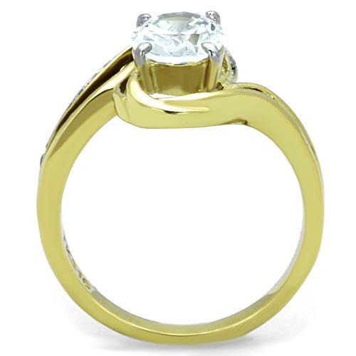 Women's Gold Band Rings TK1703 Two-Tone Gold - Stainless Steel Ring