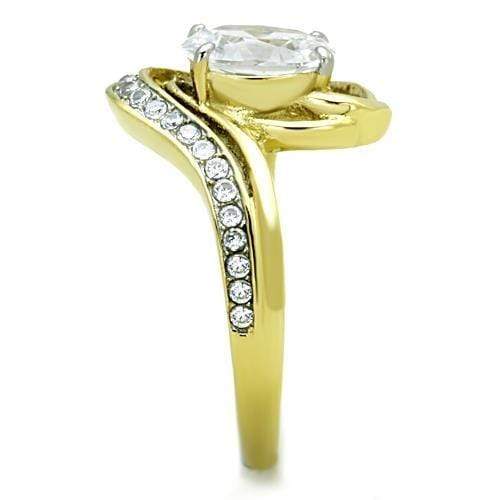 Women's Gold Band Rings TK1703 Two-Tone Gold - Stainless Steel Ring