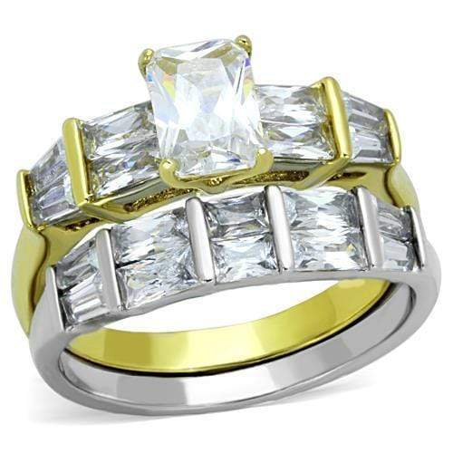 Women's Gold Band Rings TK1708 Two-Tone Gold - Stainless Steel Ring