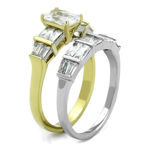 Women's Gold Band Rings TK1708 Two-Tone Gold - Stainless Steel Ring