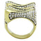 Women's Gold Band Rings TK1709 Gold - Stainless Steel Ring with Crystal