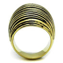 Women's Gold Band Rings TK1711 Gold - Stainless Steel Ring with Epoxy