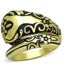 Women's Gold Band Rings TK1713 Gold - Stainless Steel Ring with Epoxy