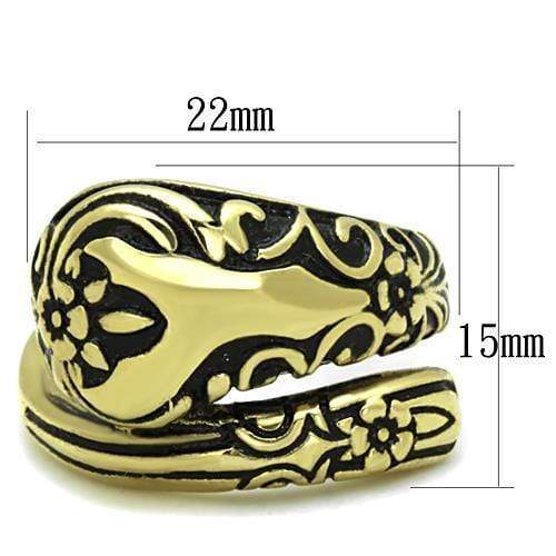 Women's Gold Band Rings TK1713 Gold - Stainless Steel Ring with Epoxy