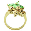 Women's Gold Band Rings TK1715 Gold - Stainless Steel Ring with Crystal