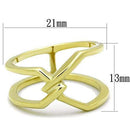 Women's Gold Band Rings TK1717 Gold - Stainless Steel Ring