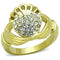 Women's Gold Band Rings TK1724 Gold - Stainless Steel Ring with Crystal