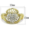 Women's Gold Band Rings TK1724 Gold - Stainless Steel Ring with Crystal