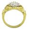 Women's Gold Band Rings TK1724 Gold - Stainless Steel Ring with Crystal