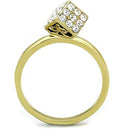 Women's Gold Band Rings TK1725 Gold - Stainless Steel Ring with Crystal