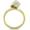 Women's Gold Band Rings TK1725 Gold - Stainless Steel Ring with Crystal