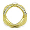 Women's Gold Band Rings TK1726 Gold - Stainless Steel Ring with Crystal