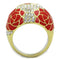 Women's Gold Band Rings TK1728 Gold - Stainless Steel Ring with Crystal