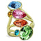 Women's Gold Band Rings TK1729 Gold - Stainless Steel Ring with Crystal