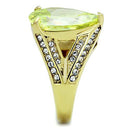 Women's Gold Band Rings TK1743 Gold - Stainless Steel Ring with CZ