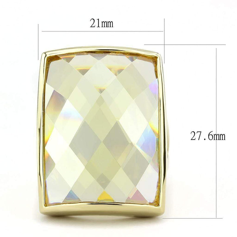 Silver Jewelry Rings Yellow Gold Engagement Rings LO1251 Gold Brass Ring with AAA Grade CZ Alamode Fashion Jewelry Outlet