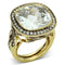 Yellow Gold Engagement Rings LO2436 Gold Brass Ring with AAA Grade CZ