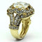 Yellow Gold Engagement Rings LO2444 Gold Brass Ring with AAA Grade CZ