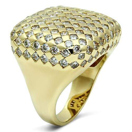 Silver Jewelry Rings Yellow Gold Engagement Rings LO2516 Gold Brass Ring with AAA Grade CZ Alamode Fashion Jewelry Outlet