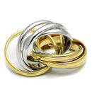 Yellow Gold Engagement Rings LO2527 Gold+Rhodium Brass Ring