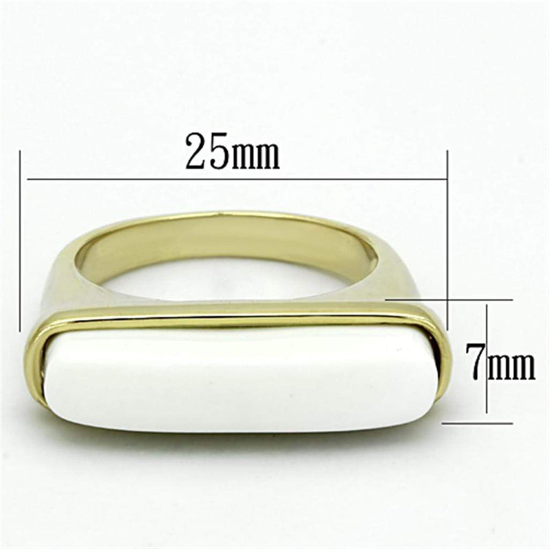 Silver Jewelry Rings Yellow Gold Engagement Rings LO3011 Gold Brass Ring with Synthetic Alamode Fashion Jewelry Outlet