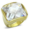 Yellow Gold Engagement Rings LO3047 Gold Brass Ring with AAA Grade CZ