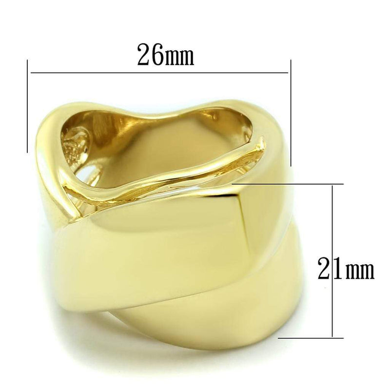 Yellow Gold Engagement Rings LO3192 Gold Brass Ring