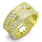 Yellow Gold Engagement Rings LO3349 Gold Brass Ring with AAA Grade CZ