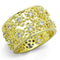 Yellow Gold Engagement Rings LO3363 Gold Brass Ring with AAA Grade CZ