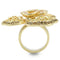 Silver Jewelry Rings Yellow Gold Ring 0W312 Gold Brass Ring with AAA Grade CZ Alamode Fashion Jewelry Outlet